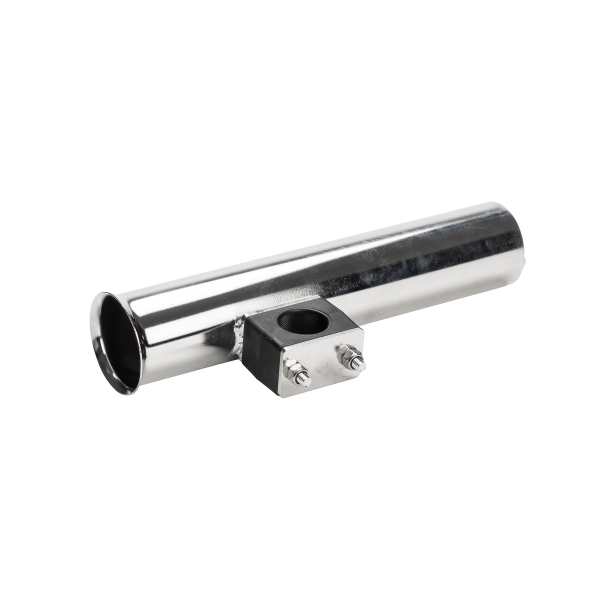 Rod holder, polished > requires a handrail Flood Marine Services