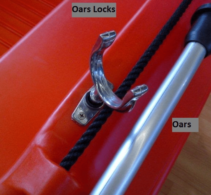 Whaly Oarlocks Set Metal 310-435R (not installed)