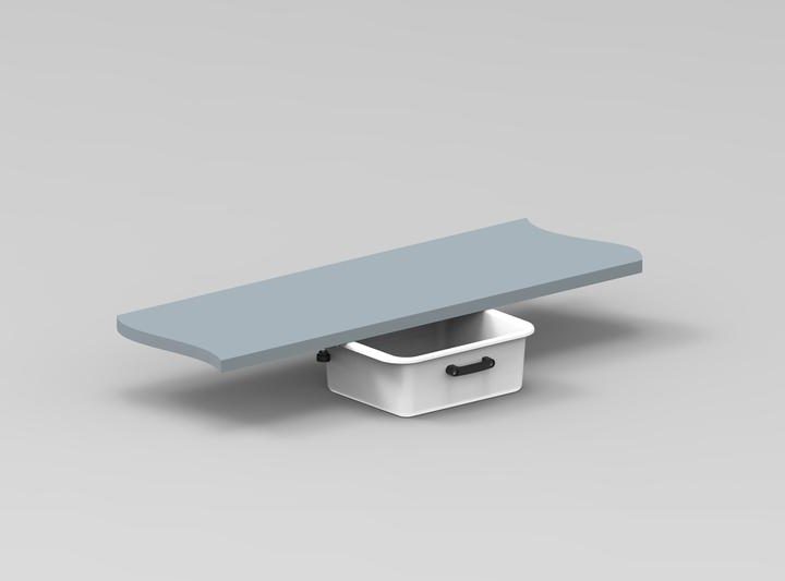 Terhi-storage bin with slide rails