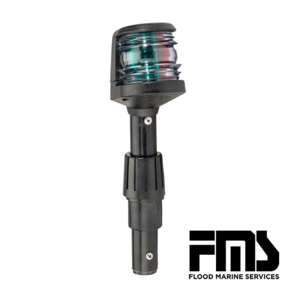 Bow light, red/green 135mm black body