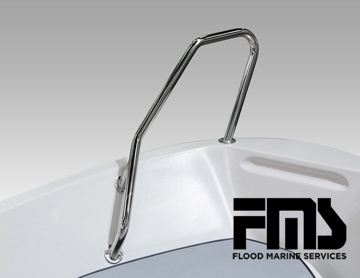 Bow rail (shark fin), polished 400