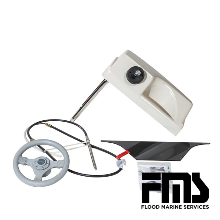 Steering console excl.windscreen Terhi 400 boat grey