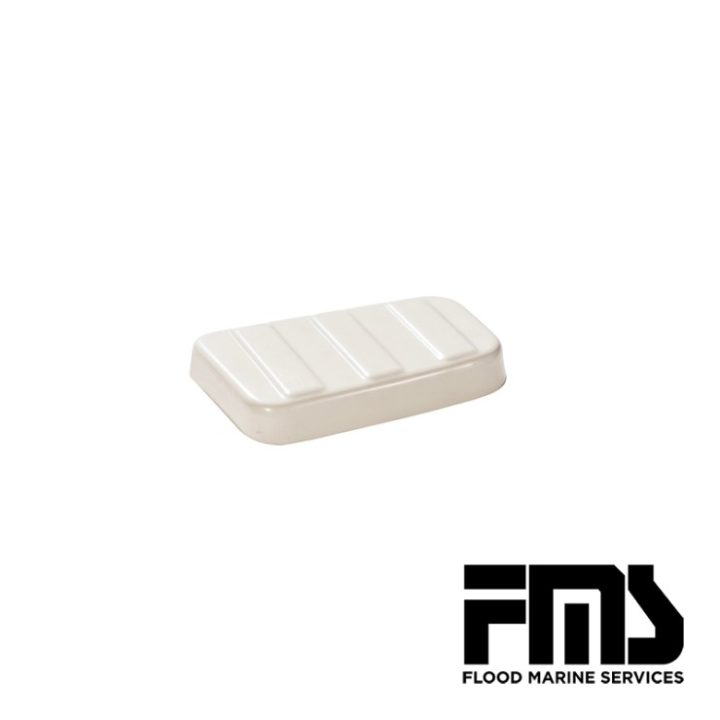 ABS-cover for stern stowage, right (475) boat grey