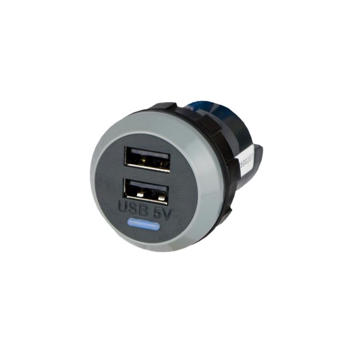 Alfatronix PVPro-AA Double USB A Charger - Grey Rear Fit
