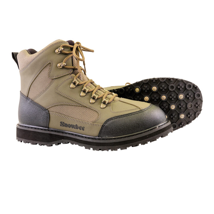 Snowbee Stream-Trek Studded Rubber Sole Wading Boots - 9