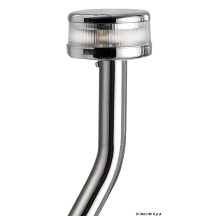 Osculati Evoled Smart 360 Angular SS Pole - 60cm 360° White