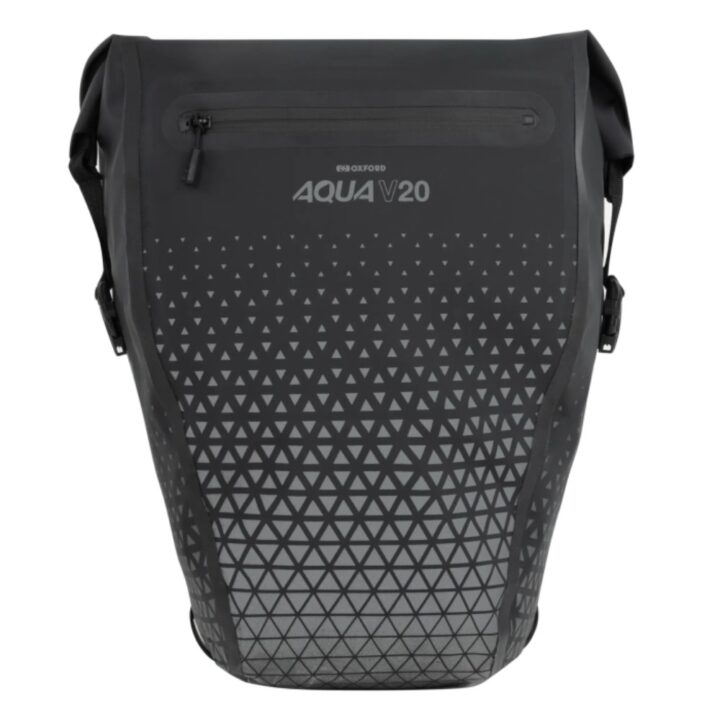 Oxford Aqua V 20 Extreme Visibility Single QR Pannier Bag - Black