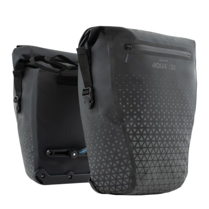 Oxford Aqua V 32 Extreme Visibility Double QR Pannier Bag - Black