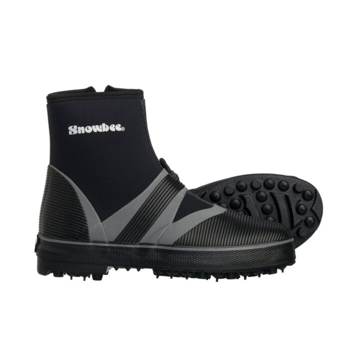 Snowbee Mens Rockhopper Spike Sole Wading Boots - Black/Grey - 10