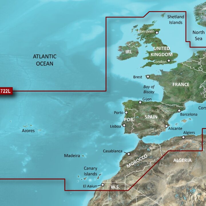 Garmin BlueChart G3 Vision Large Area - VEU722L Europe Atlantic Coast