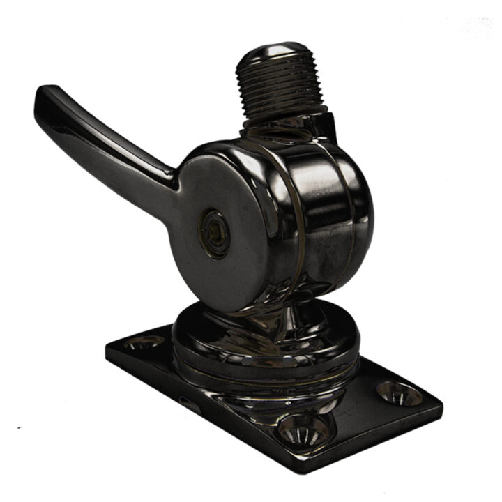 Shakespeare Marine 6187-BL S/Steel Low Profile Ratchet Mount - Black