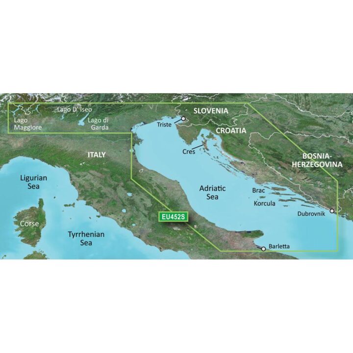 Garmin BlueChart G3 Vision - VEU452S: Adriatic Sea - North Coast