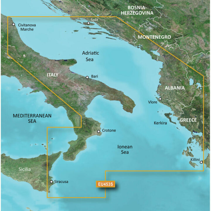Garmin BlueChart G3 Vision - VEU453S: Adriatic Sea - South Coast