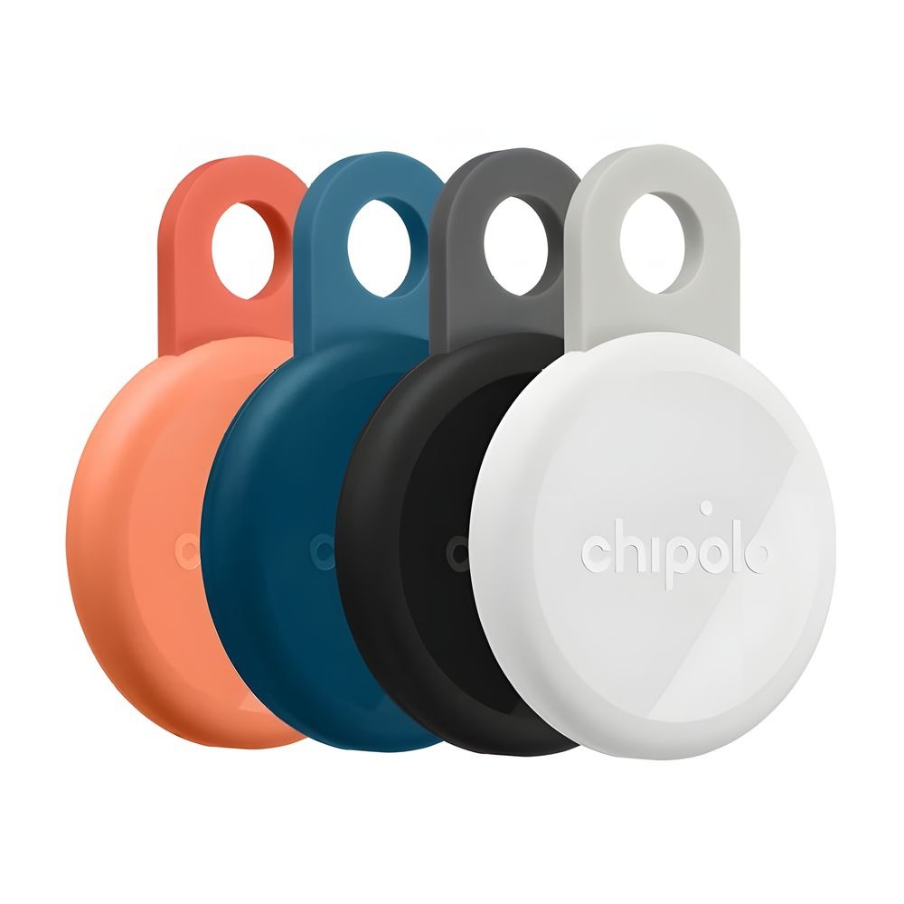 Chipolo LOOP Tracking Tag – 4 Pack – Charcoal, Chalk, Navy, Coral