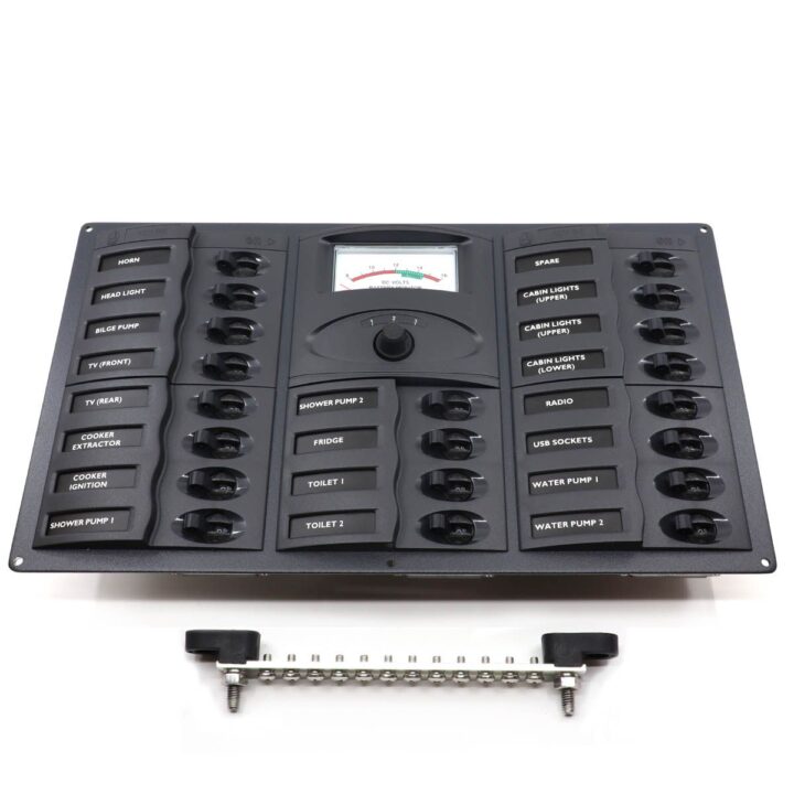 BEP Custom Panel with Voltmeter Gauge (20-Way / 12V)