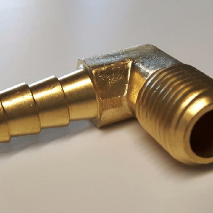 Brass Elbow 1/4"MNPT-5/16" Barb