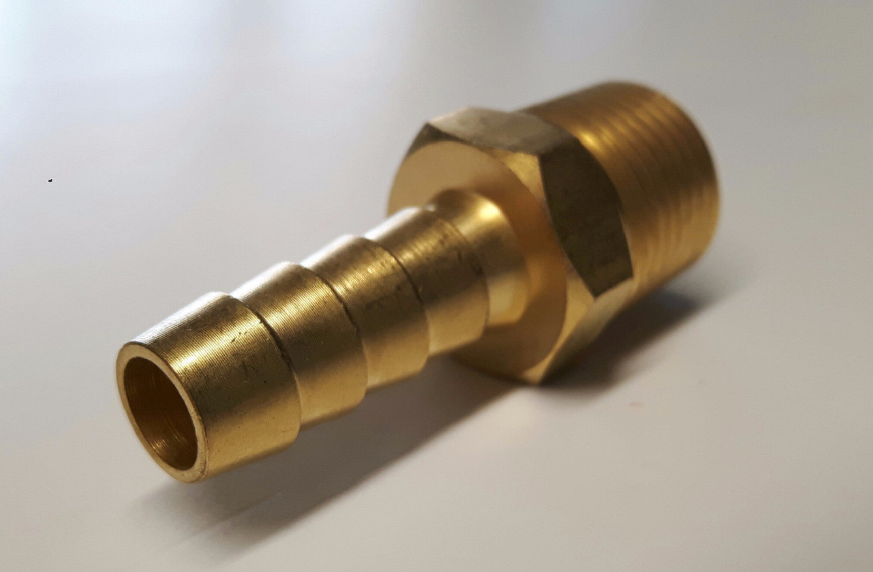 Brass 3/8″NPT – 3/8″ Hose Barb Straight Fitting