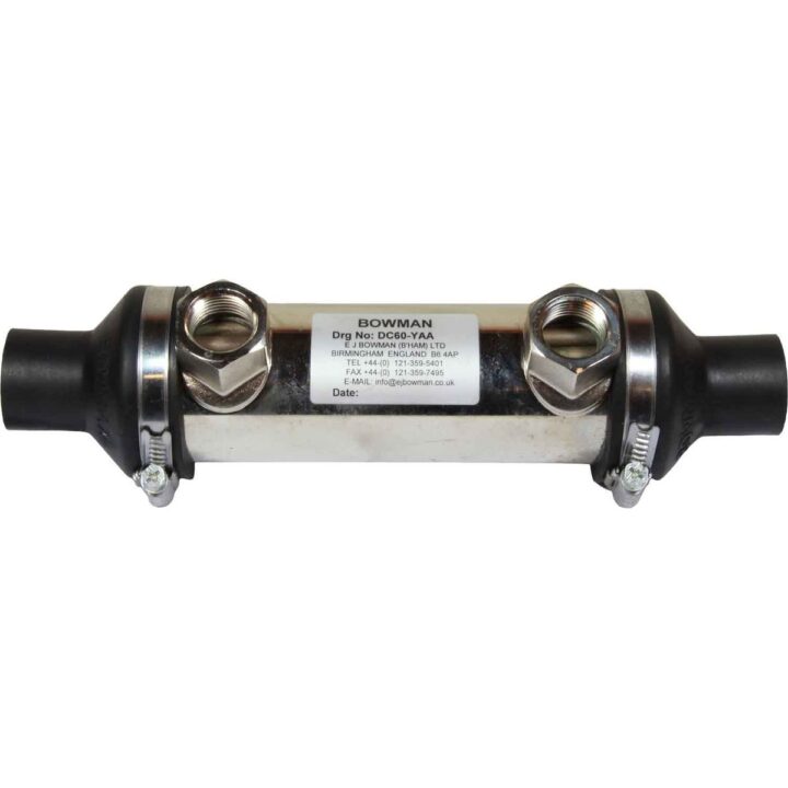 Bowman DC60 Oil Cooler (54HP / 1/2" BSP Oil / 22mm ID Water)
