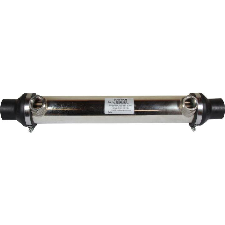 Bowman DC120 Oil Cooler (107HP / 1/2" BSP Oil / 28mm ID Water)
