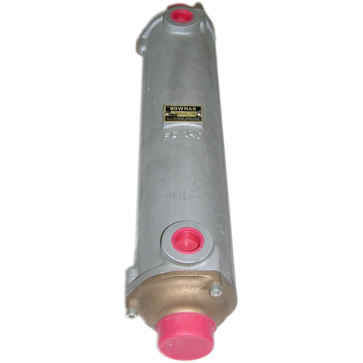 Bowman FC140 Oil Cooler (300HP / 1″ BSP Oil / 58mm ID Water)
