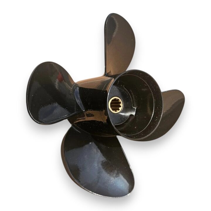 4-blade 25-30hp Aluminium Propellers to suit Mercury Mariner Honda & Tohatsu outboards - 10.1" x 14"