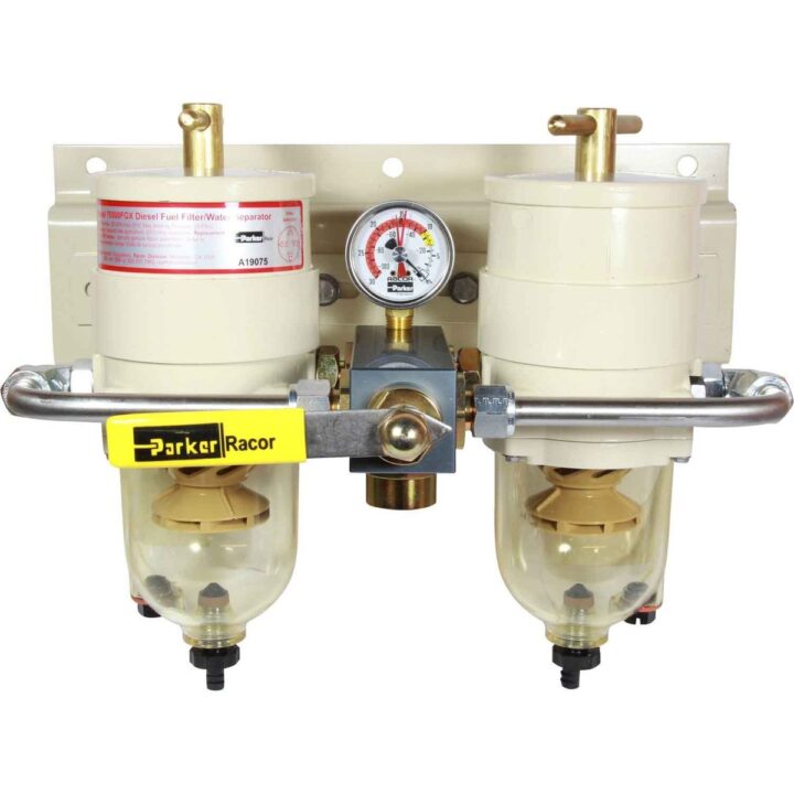 Racor 75/500FG Duplex Fuel Filter (10 Micron / Clear Bowl)