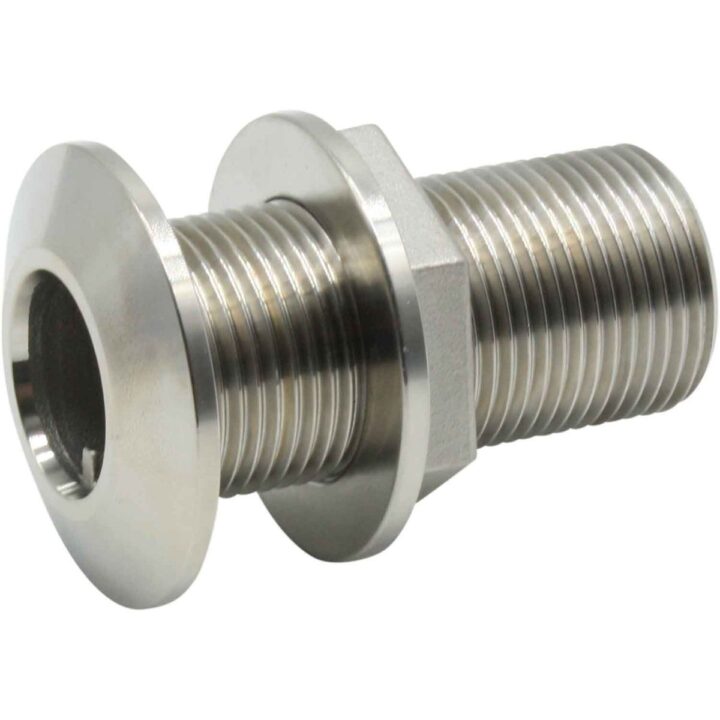 Vetus THRU3/4S Stainless Steel Skin Fitting (3/4" BSP, 71.5mm Long)