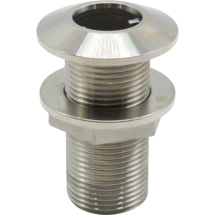 Vetus THRU1S Stainless Steel 316 Skin Fitting (1" BSP, 79mm Long)