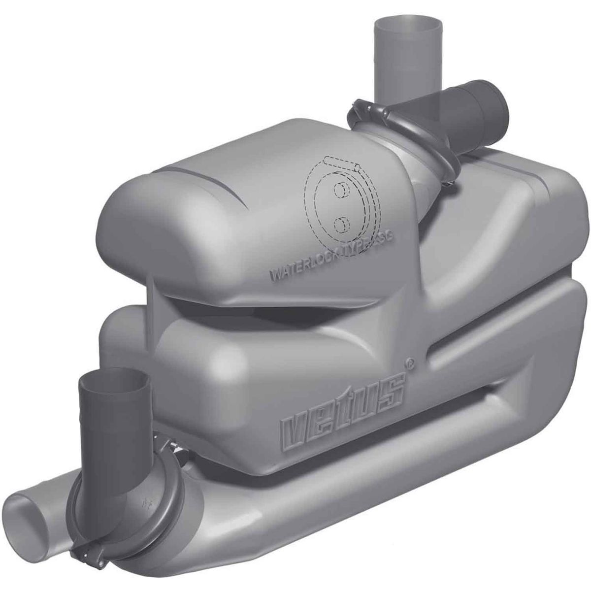 Vetus LSG75 Plastic Boat Waterlock (75mm / 17 Litres)