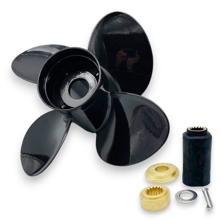 Suzuki DF115A, DF115B, DF140 & DF140A TorqueMaster Series Titanium Aluminium 4-Blade RH Rotation Propellers - 14" x 13"