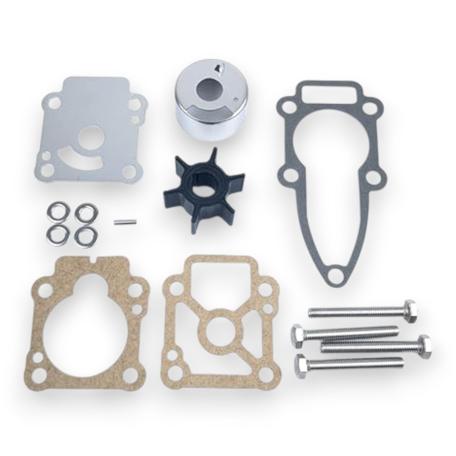 Water Pump Repair Kit to suit Tohatsu, Mercury/Mariner & Evinrude 8-9.9hp Outboards