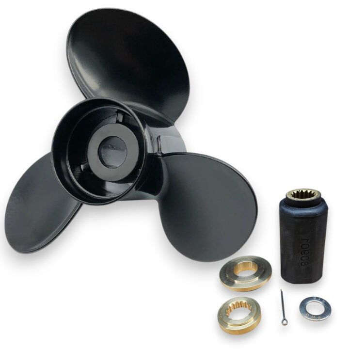 Honda 115-250hp 3-Blade Titanium-Aluminium Megara Series RH Rotation Propellers in various sizes - 15" x 16"