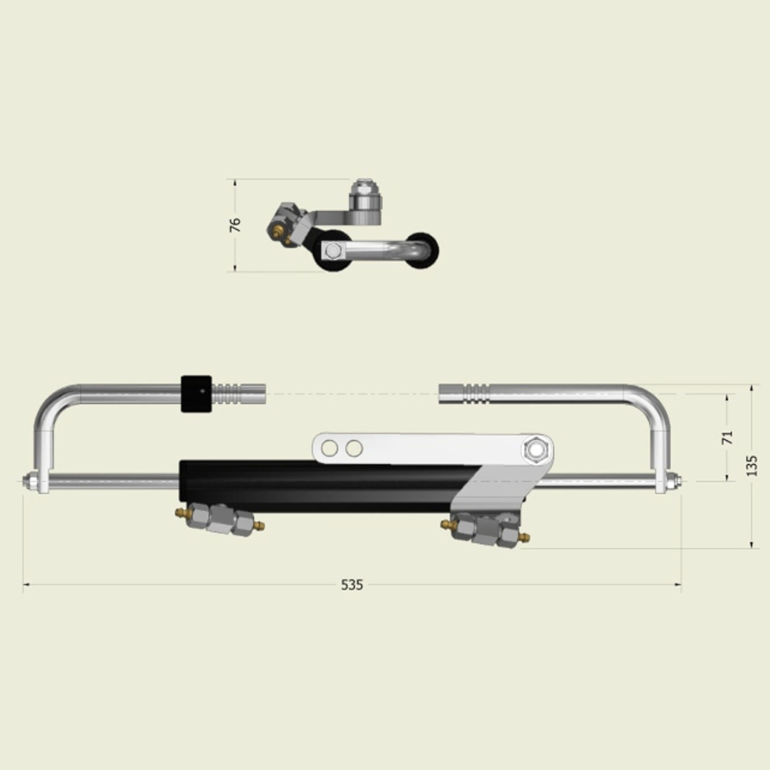 Replacement 512BH Bullhorn Cylinder - Image 2