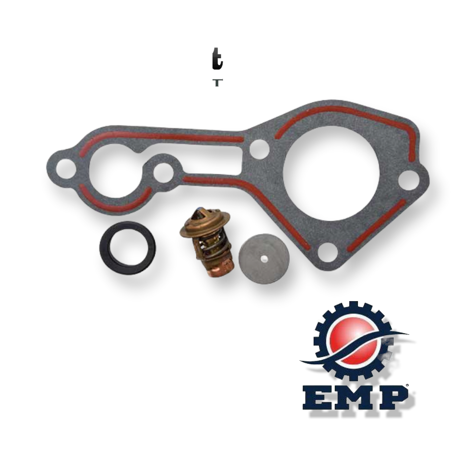 Thermostat Kit for 1987+ Mercury/Mariner 2-Stroke 3-cyl 70-90hp & 4-cyl 100-125hp outboards