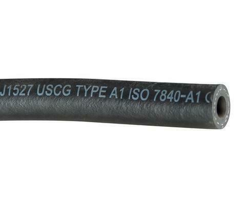 ISO 7840-A1 CE Marked reinforced Boat fuel hose in 5/16″, 3/8″ & 5/8″ ID Sold per Foot – 3/8″ ID ISO 7840-A1 CE Marked reinforced fuel feed & vent hose
