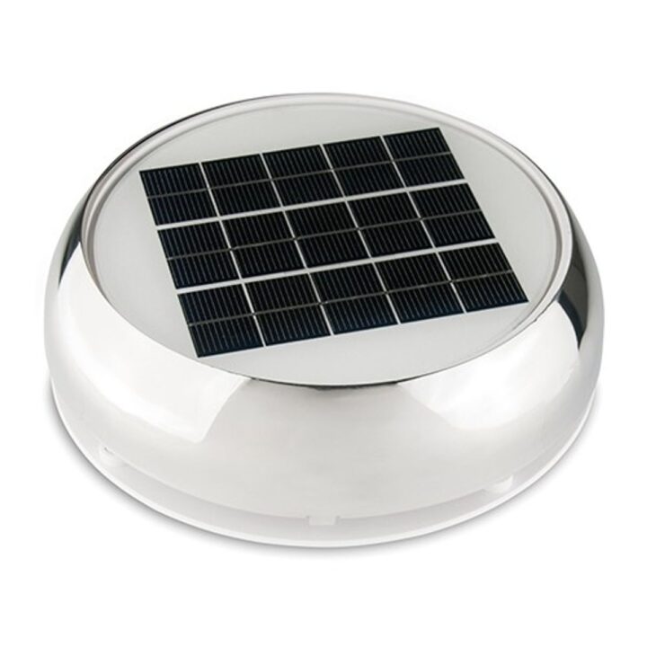 Marinco Nicro Day/Night Plus Solar Vent (4" / Stainless Steel)