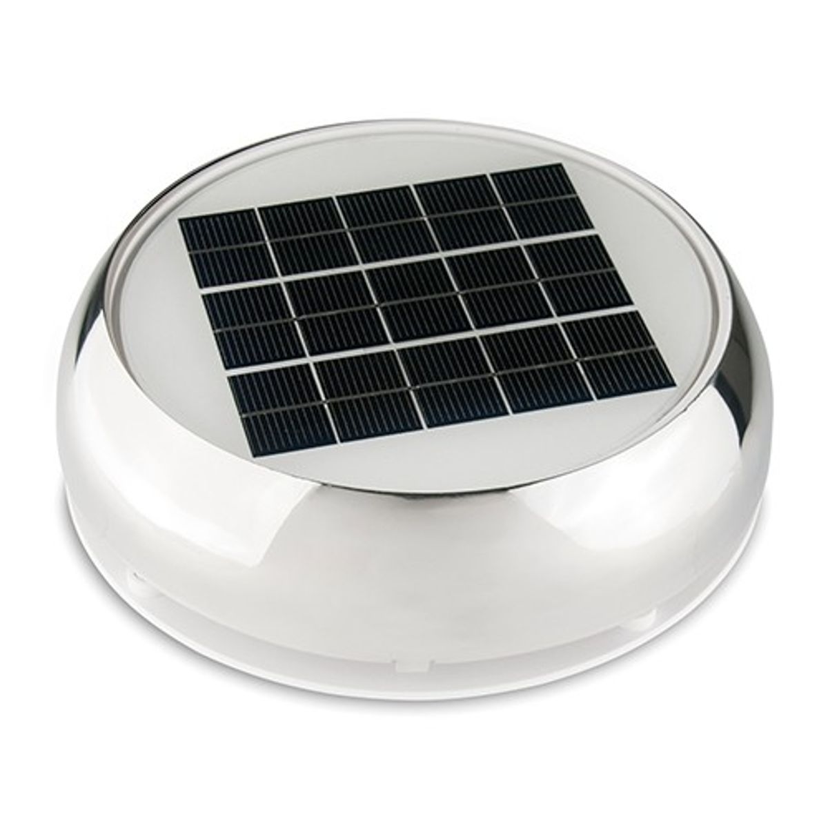 Marinco Nicro Day/Night Plus Solar Vent (4″ / Stainless Steel)