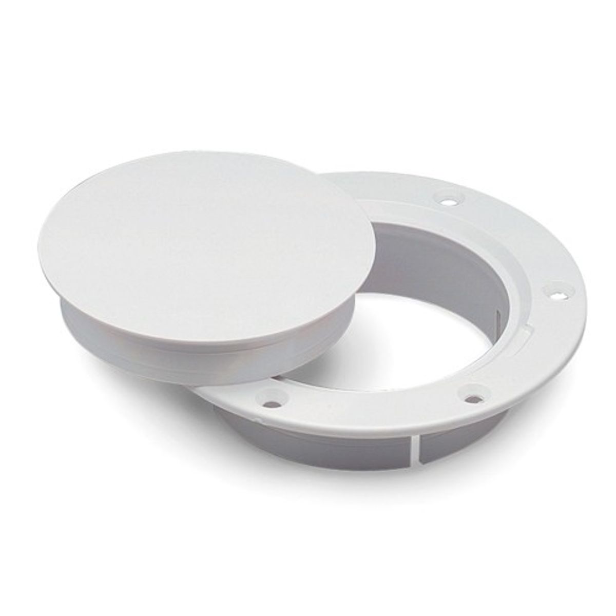 Marinco White Snap-In Deck Plate (4″)