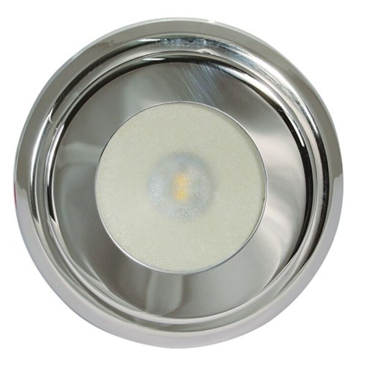 Quick Tim LED Downlight Stainless 12/24V 2W Warm White (Surface Mount)