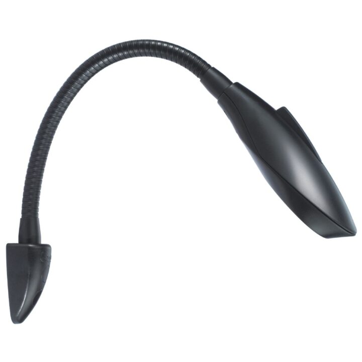 Quick Shark LED Reading Light Black (12/24V, Daylight/Red, Switch)