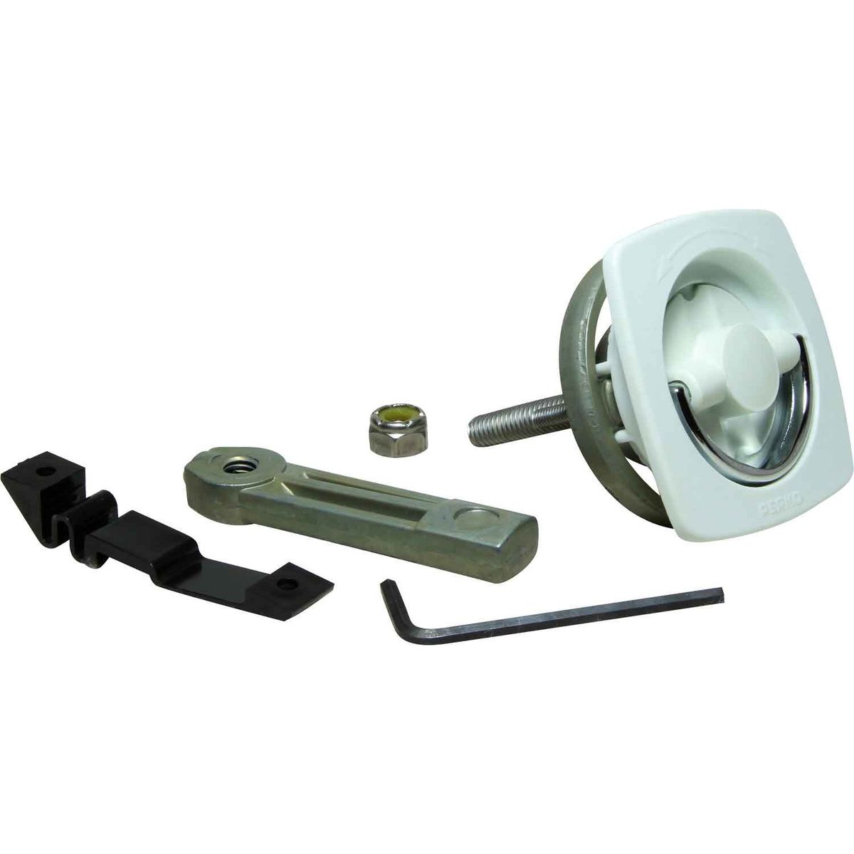 Perko 0932 Flush Latch (With Number 3 Cam Bar / White)