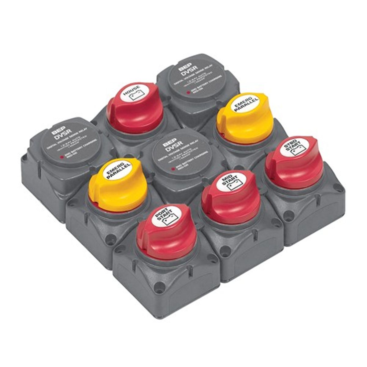 BEP Battery Distribution Cluster for Triple Outboard (4 Batteries)