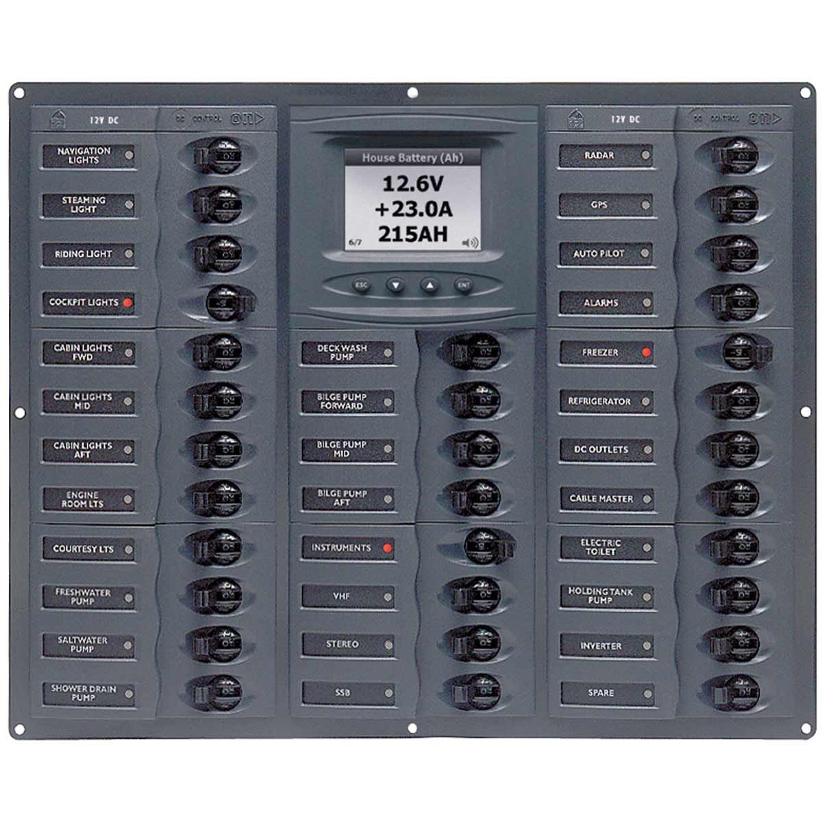 BEP 32-Way Circuit Breaker Panel Millennium Horizontal (12V DC)