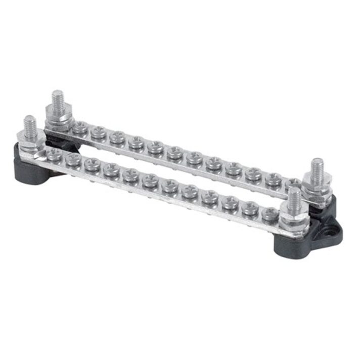BEP Double Busbar with Cover (100A / 2 x 12 Terminals)