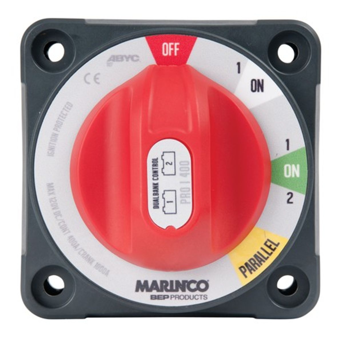 BEP Pro-Installer Dual Bank Control Switch (2x400A / 1/1-2/Par/Off)