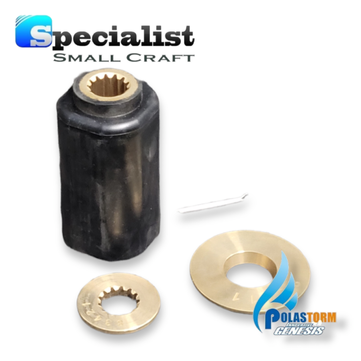 PolaFlex 13 Spline Propeller Hub Bush Kit: Evinrude 40-140hp & Cobra 400 Stern Drives
