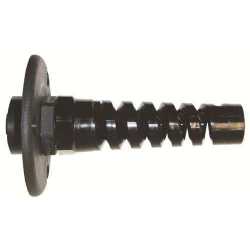 Watertight steering hose bulkhead fitting with strain reliever
