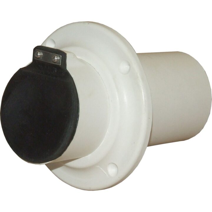 Centek GRP Through Hull Exhaust Outlet (White / 51mm)
