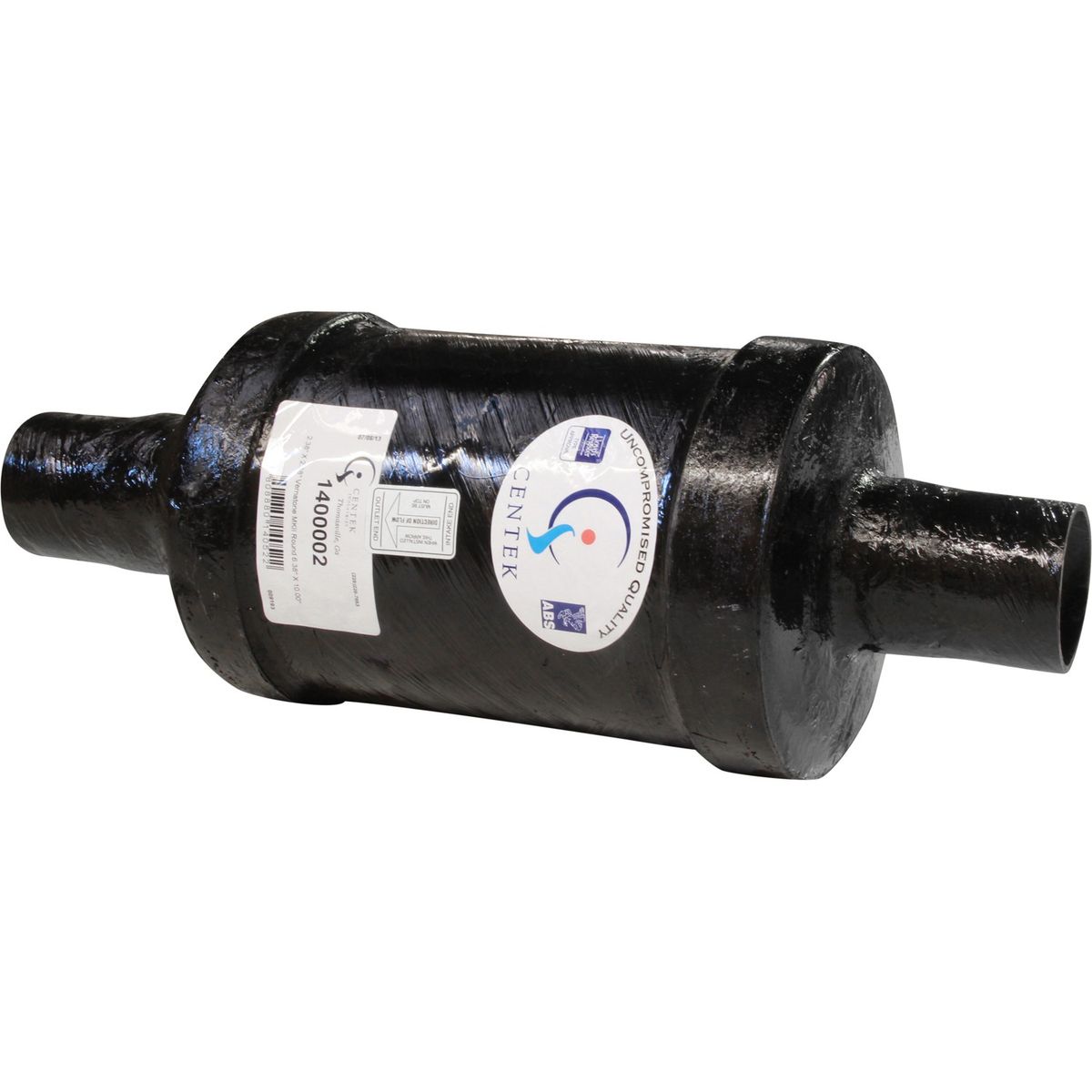 Centek Vernatone Round MKII GRP Exhaust Muffler (60mm Hose)