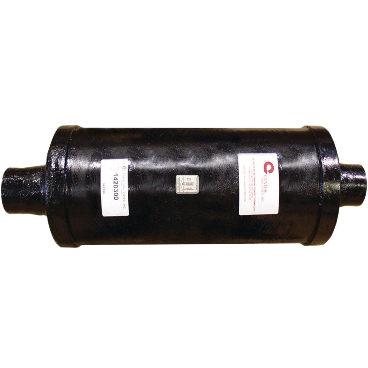 Centek Dual Stage Vernatone Round GRP Exhaust Muffler (89mm Hose)
